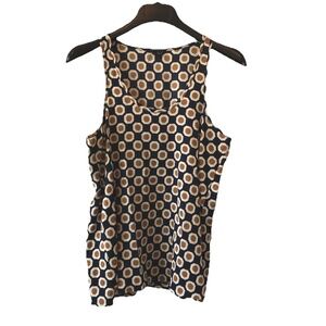 Theory Silk Geometric Print Tank sz P